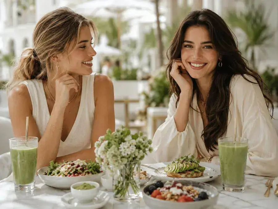 Healthy brunch with friends